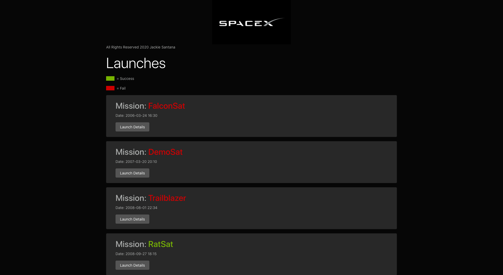 Space X Launches
